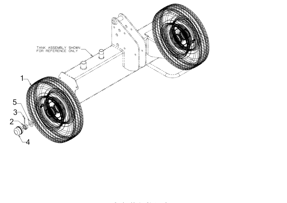 Wheels Diagram and Parts List for LS25 (24BF552B756)(2017) Cub Cadet Log Splitter